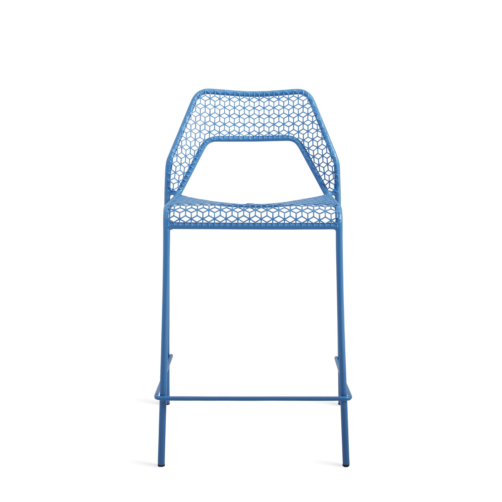 Hot Mesh Outdoor Bar Stool, Black, Counter Stool (24.4" Seat Height)