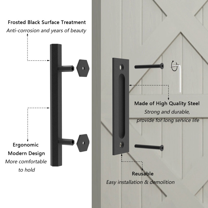 Black Handle/Pull, 10 in.