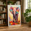 Jeweled Elephant At Sunset Boho - Print-136735798-136735799