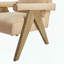 Fauteuil moderne en similicuir Nessi - sable-417801349