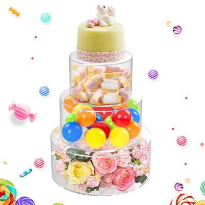 Présentoir à gâteaux 3 pièces 3 pièces