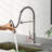 Pull Down Touchless Kitchen Faucet with deck plate-100535365