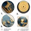 Disque vinyle doré et vert Melody III - Disques vinyle, art mural en métal-734317366