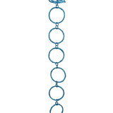 5' x 1.75" Sparkling Glitter Round Circle Chain Artificial Christmas Garland - Unlit