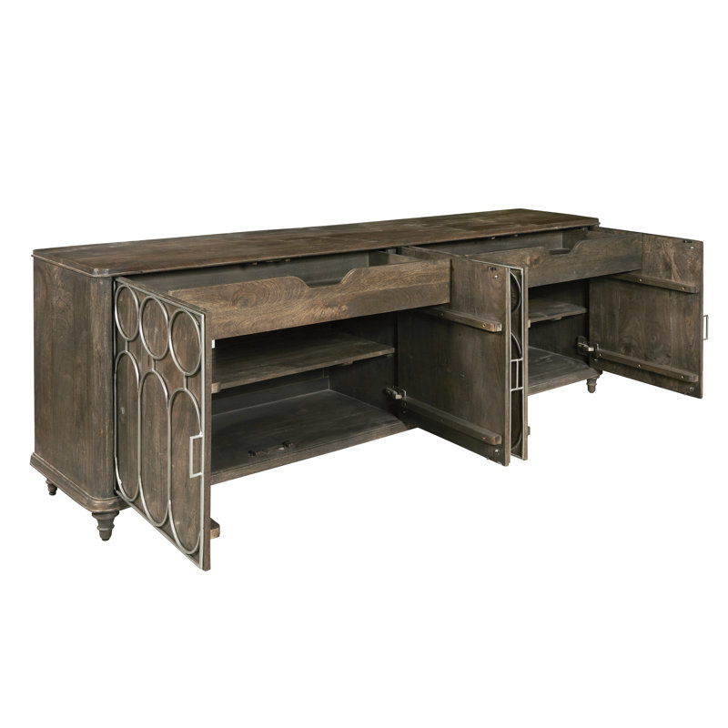 4-Door Console with Tray Drawers
