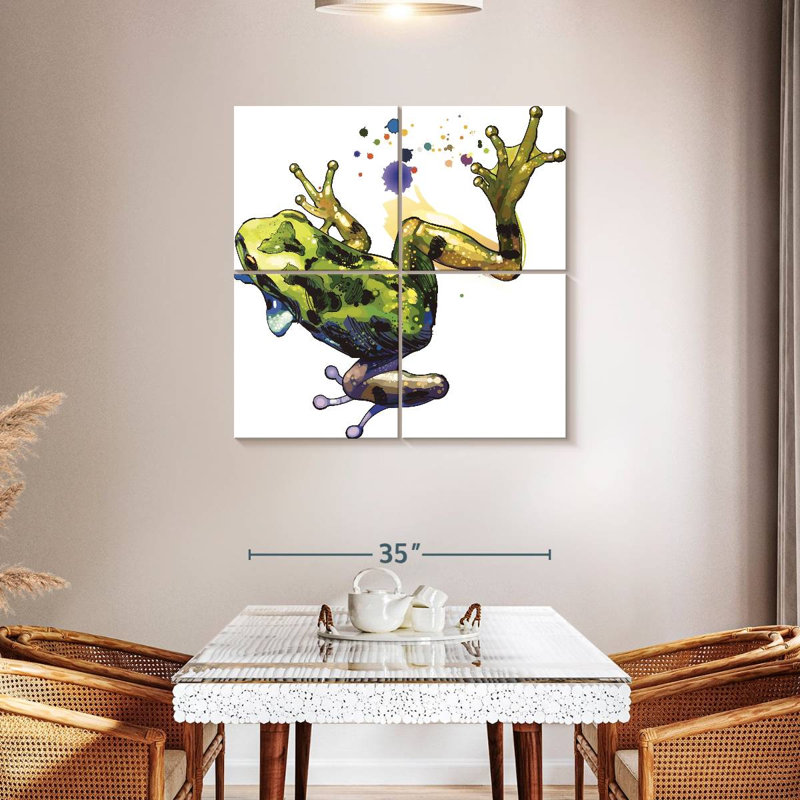 Brampt Frog Color Splash, 38" H x 38" W