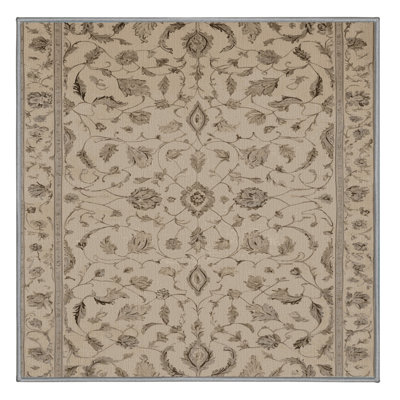 Machine Washable Tabriz Gray Area Rug