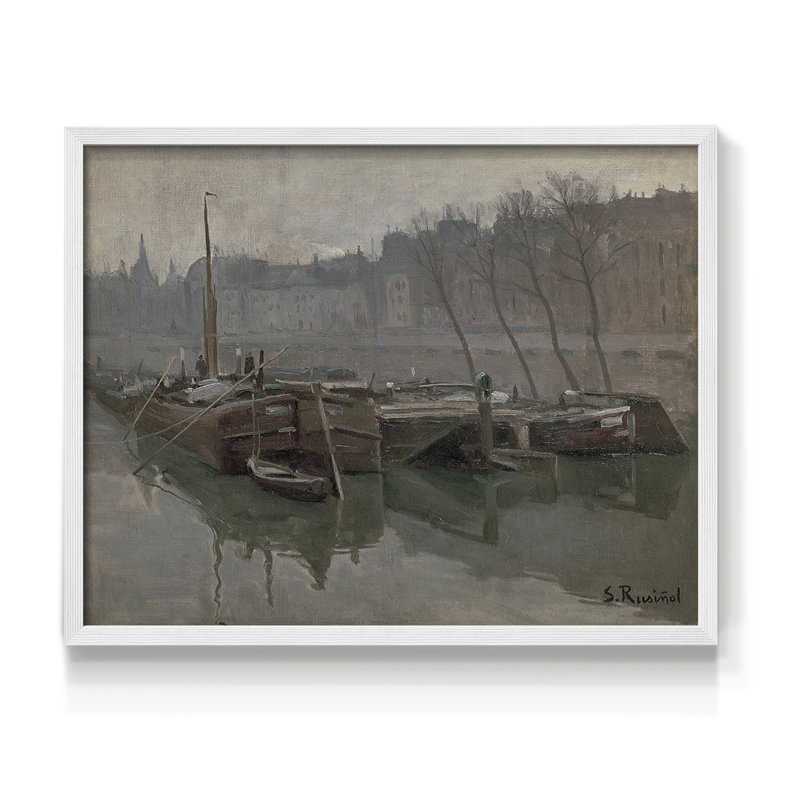 Vintage Nauticals-XLI - impression encadrée - réarmable, H 11 po x l 14 po, Blanc