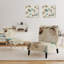Fauteuil de chambre beige rembourré Bird Wings - Cottage