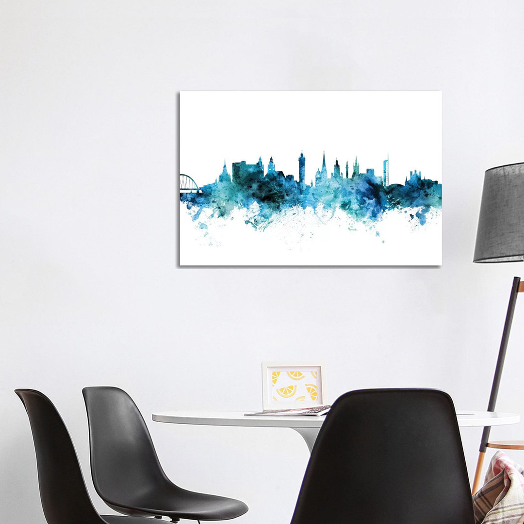 Glasgow, Scotland Skyline by Michael Tompsett - Wrapped Canvas Gallery-Wrapped Canvas Giclée