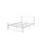 Structure de lit unique en métal robuste avec tête de lit et pied de lit, robuste et élégante pour les chambres modernes-1604673775