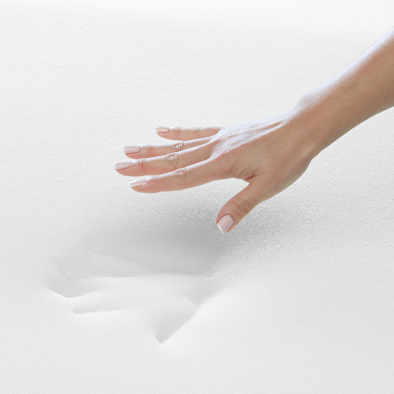 Standard White Gel Memory Foam Pillow with Soft Cover