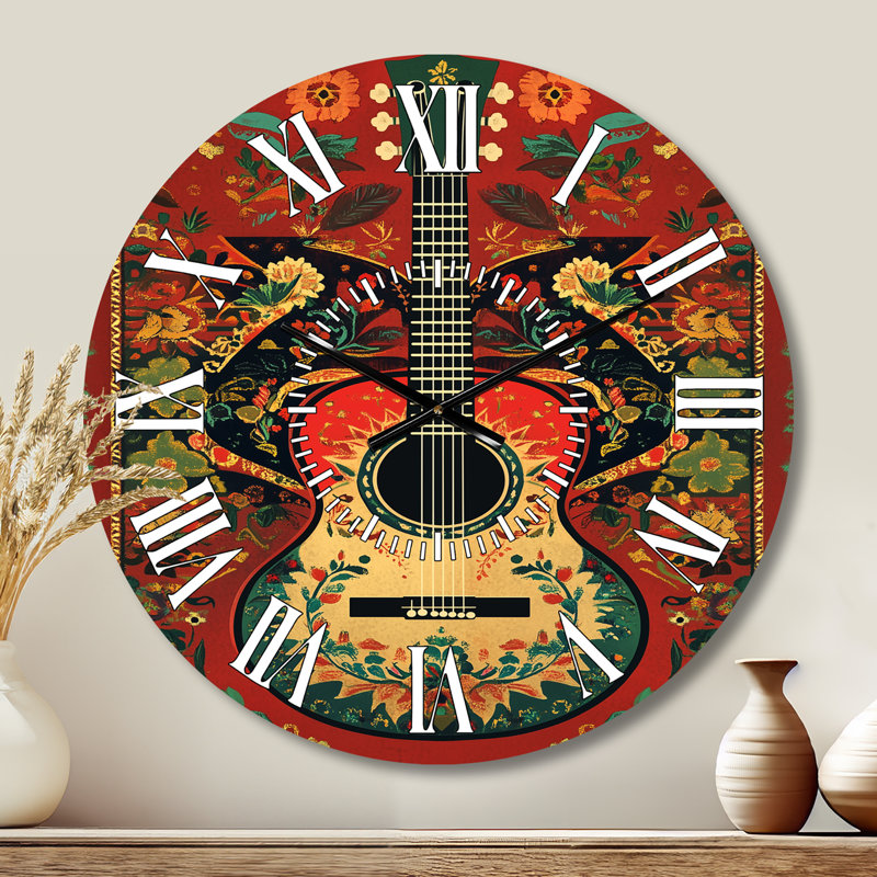 Horloge murale en métal Mariachi, Médium
