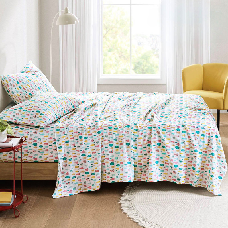 Ensemble de draps en flanelle de coton 3 pièces TG