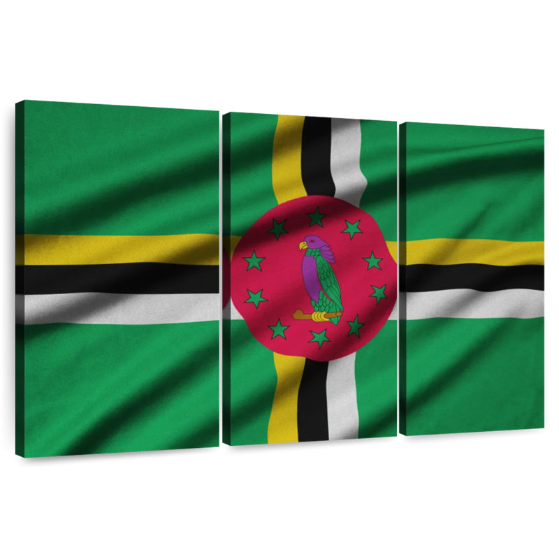 Drapeau de la Dominique, H 20 po x l 33 po