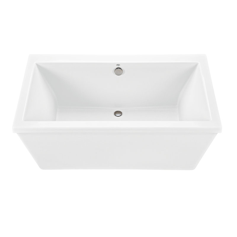 Kahlo 3 Freestanding Soaker Tub, White
