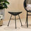 Table d'appoint avec verre trempé lisse - extérieur moderne
