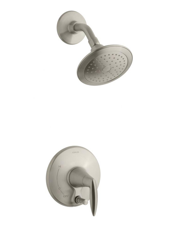 Alteo® Shower Faucet with Push-Button Diverter (Valve Not Included)