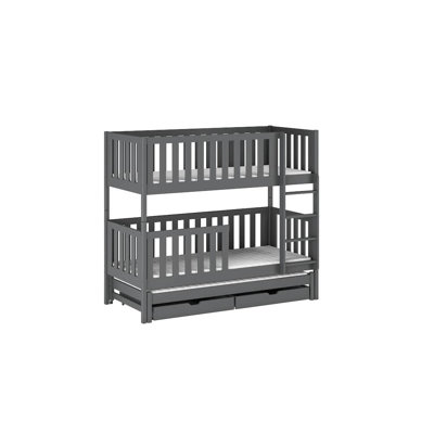 Plimoth Bunk Bed with Storage Included with Built-in Ladder Included with Trundle Included