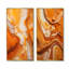 Caramel crème liquide Desser - ensemble de 2 décorations murales de desserts-102570144-102570148