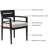 5-Piece Modern Outdoor Patio Dining Set With Sunbrella Cushioned Chairs And 40-Inch Square Table, Durable And Stylish For Elegant Entertaining