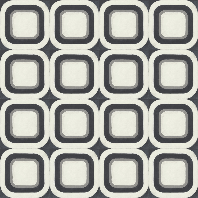 Carreau pour mur et plancher à motif ciment / béton 8 po x 8 po Modda