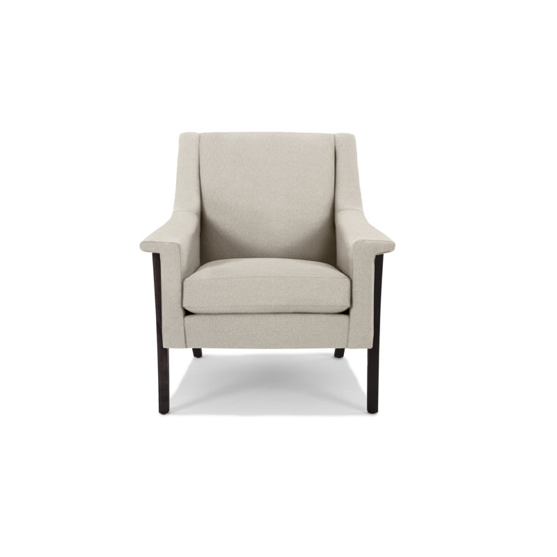 Arlo Armchair, Wenge, Ecru Polyester Blend