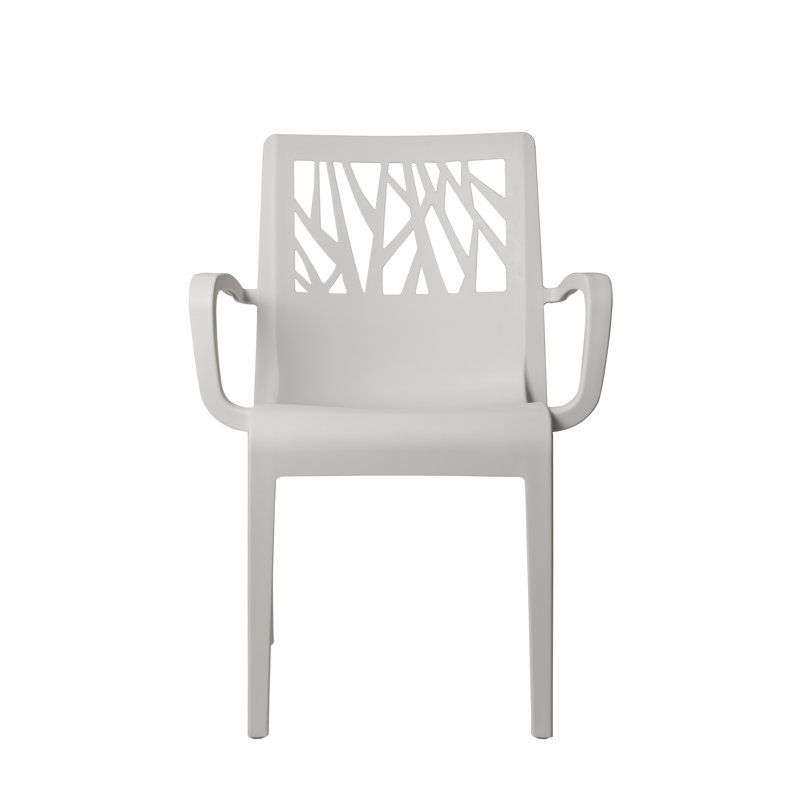 Vegetal Stacking Garden Chair, White