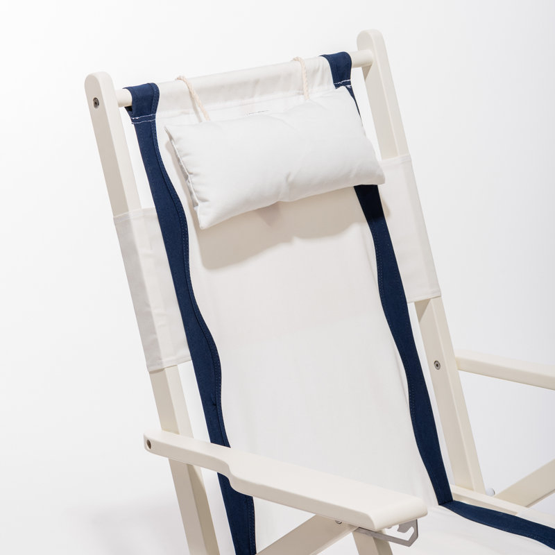  Chaise de plage pliante, Blanc