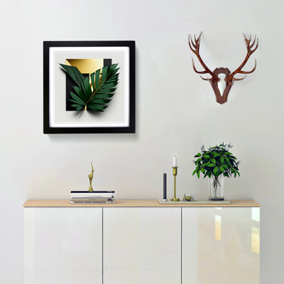 Palm Leaf Suprematism - Framed Print