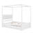 Wood Canopy Bed With Trundle Bed -72895108