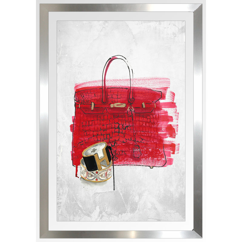 «Purse 1», impression sur toile, H 39,5 po x l 27,5 po x P 0,75 po, Acrylique avec cadre argent
