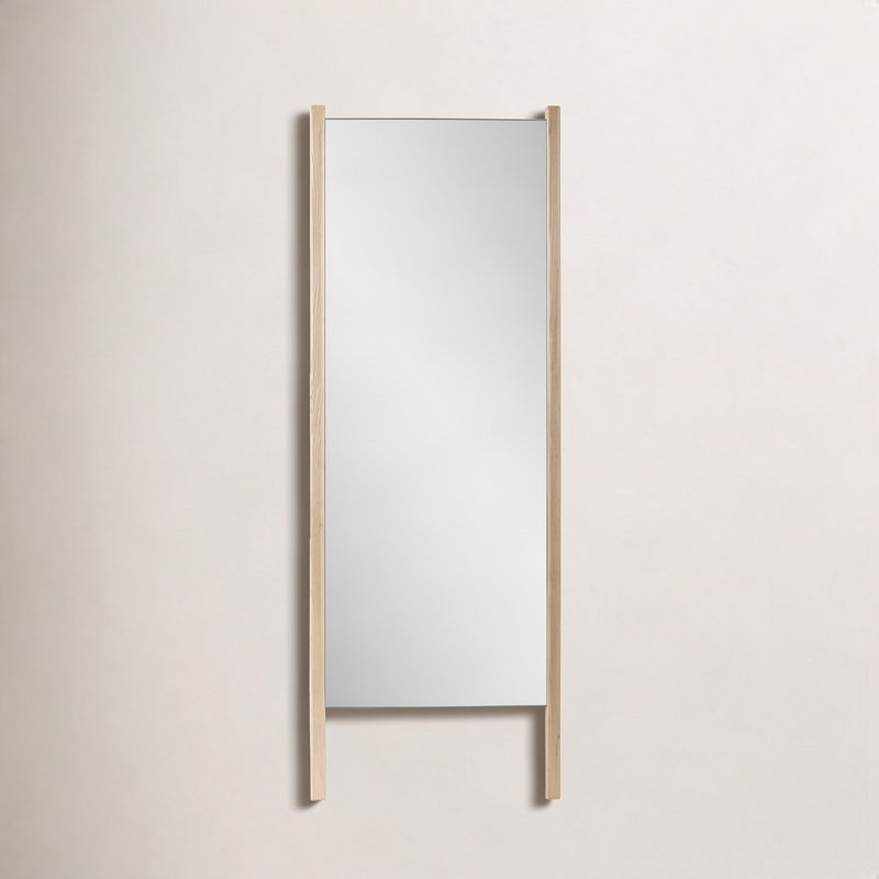 Angeles Solid Wood Rectangle Mirror, 72" x 24"