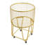 Metal mesh laundry storage cart, laundry basket with wheels-1773451129