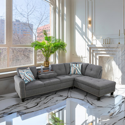 Mithat Upholstered L-Shaped Sectional Right Hand Facing