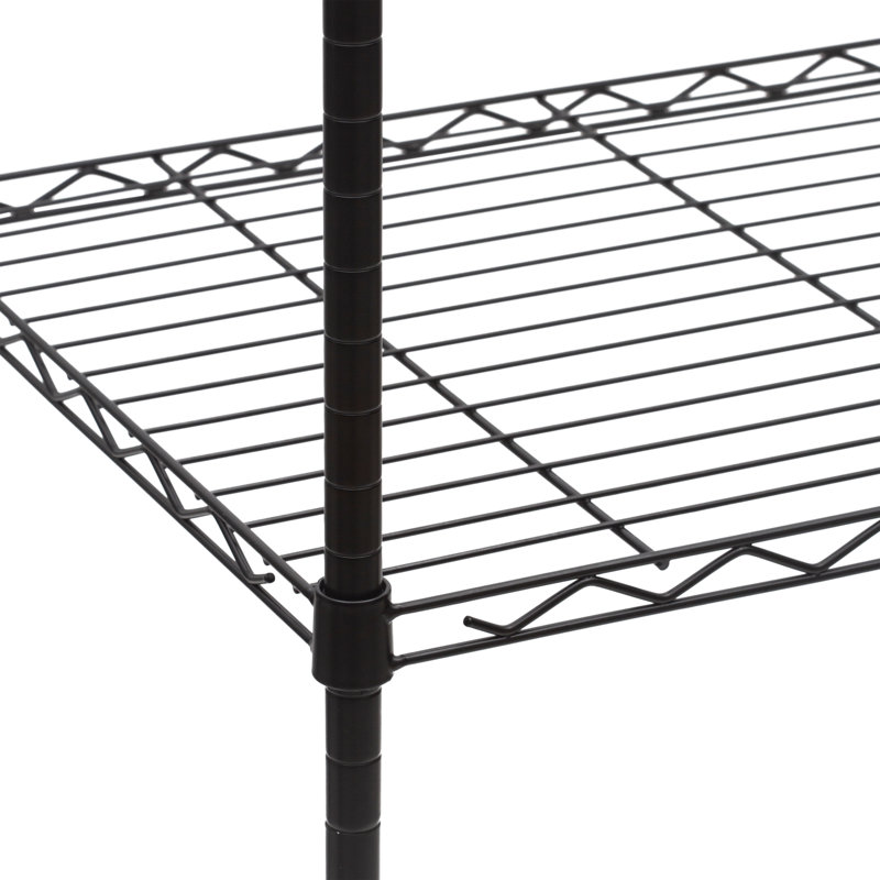 Galgano 53" H x 24" W x 18" D Microwave and Mini-Fridge Storage Rack
