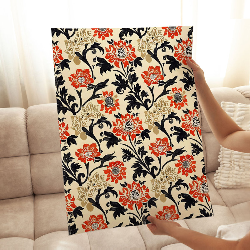 «Botanical Damask», reproduction d'art non encadrée, H 14 po x l 11 po