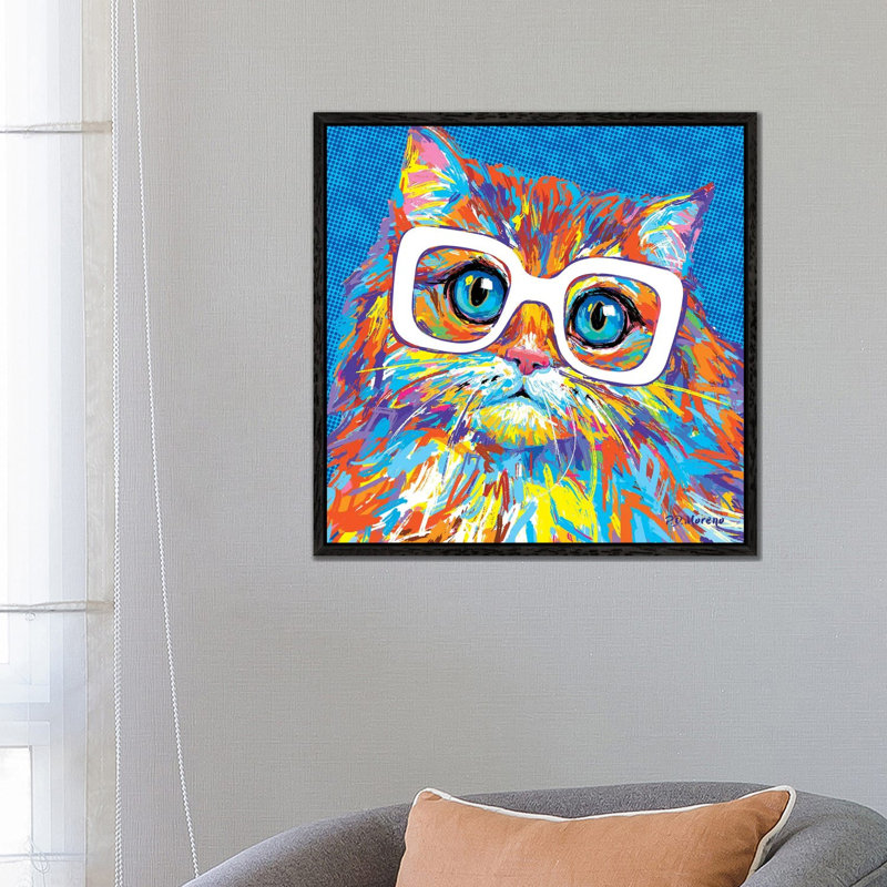 Nancy 1 Piece Wall Art on Canvas, 66.04 cm H x 66.04 cm W, Black Framed