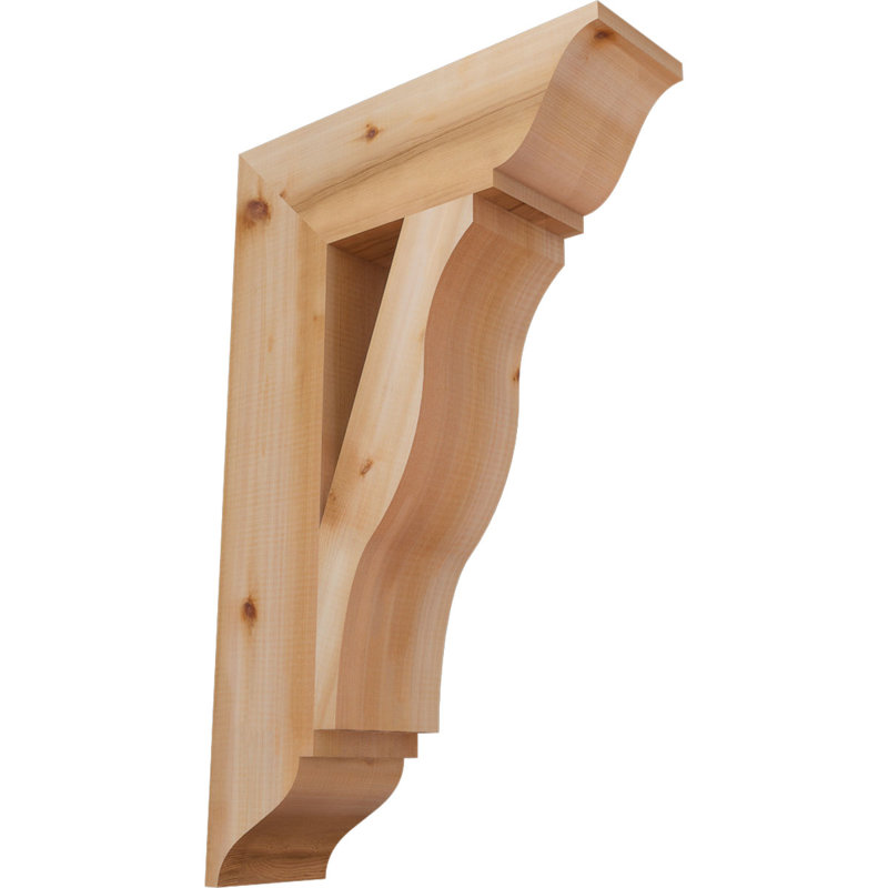 Support traditionnel Funston, H 32 po x l 5,5 po x P 20 po, Cèdre rouge de l'Ouest, Lisse
