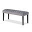 Banc rembourré en velours Jadell