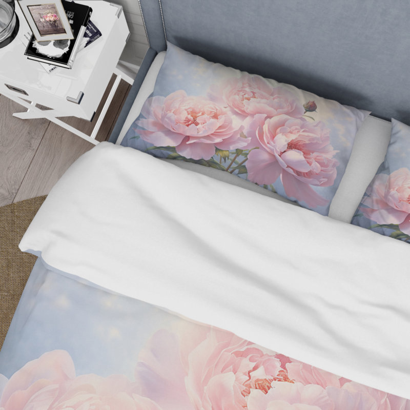  Microfiber / Polyester Duvet Cover Set, Twin Duvet Cover + 1 Standard Sham