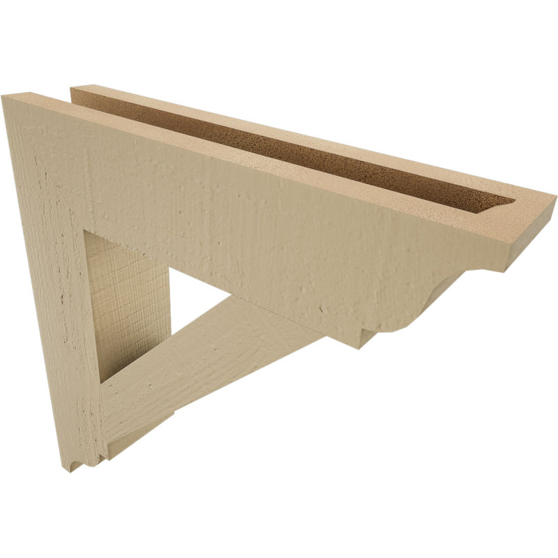 Support traditionnel en cèdre brut à grain de bois TimberThane, H 16 po x l 3,5 po x P 16 po