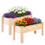Pot à fleurs surélevé en bois