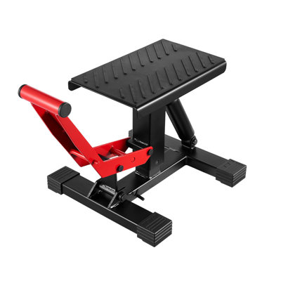 Support pour vélo de terre, capacité de levage de vérin pour moto et capacité de levage hydraulique de 1200 lb, table de levage réglable en hauteur de 9,8 po à 18,3 po pour la réparation, l'entretien et les accessoires de vélo de terre