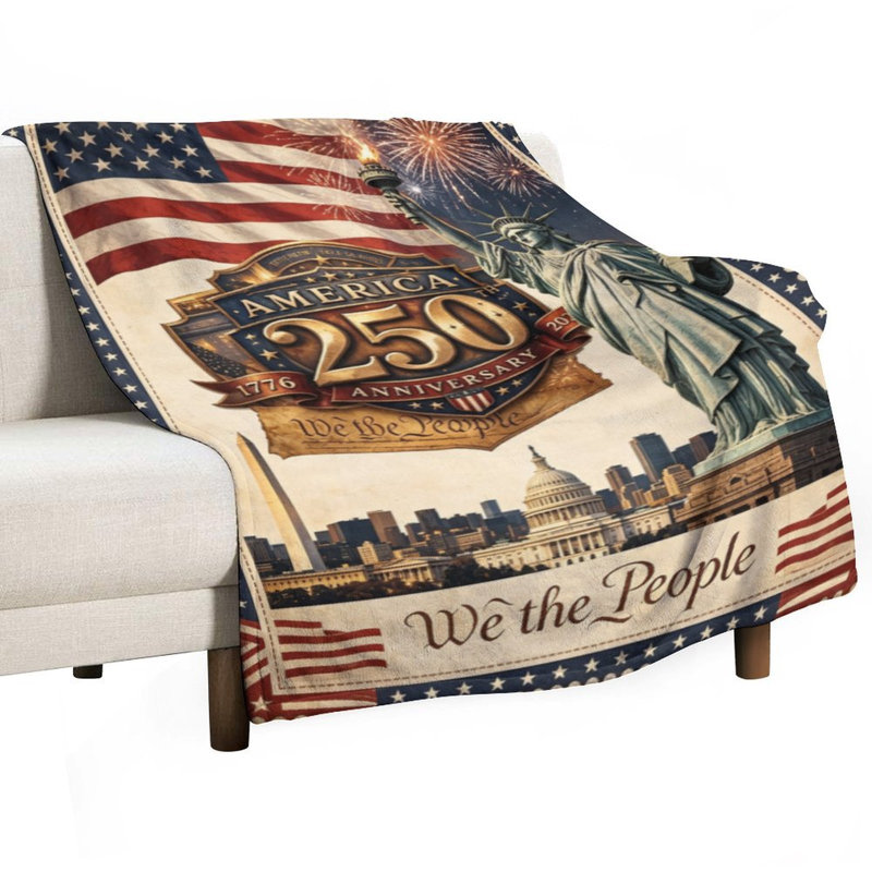 Jeté en flanelle de luxe America Hant, 60 x 80 po