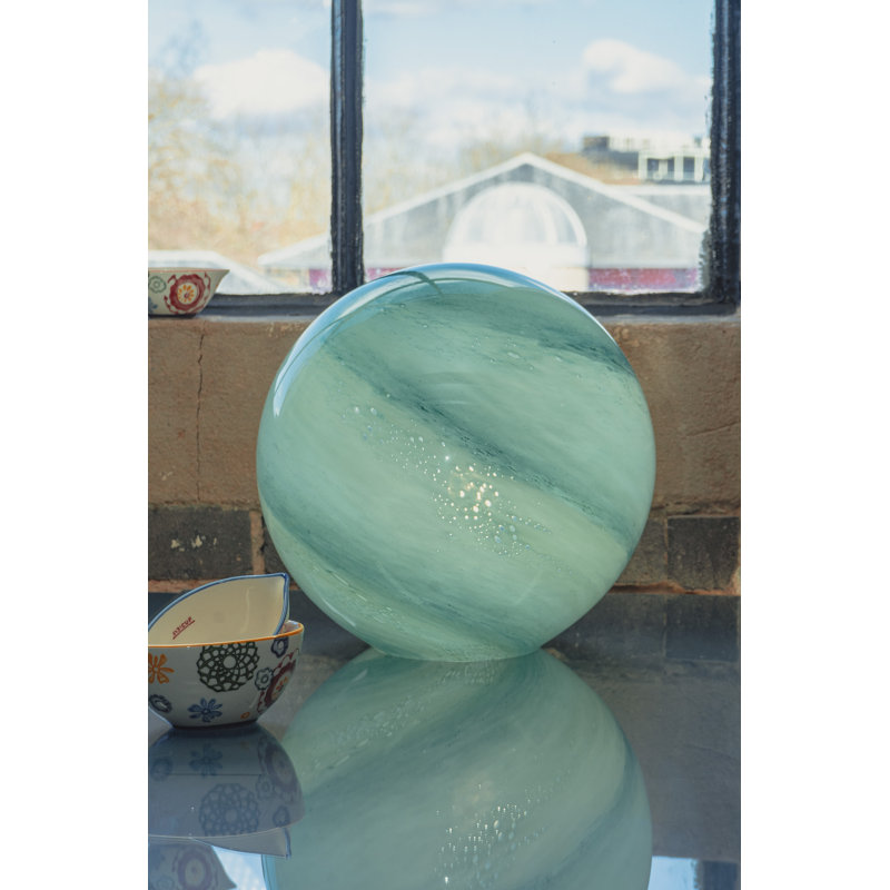 Bakken 28cm Blue Globe Table Lamp