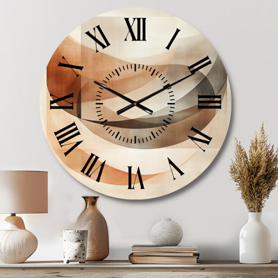 Minimal Curves - Modern Metal Wall Clock