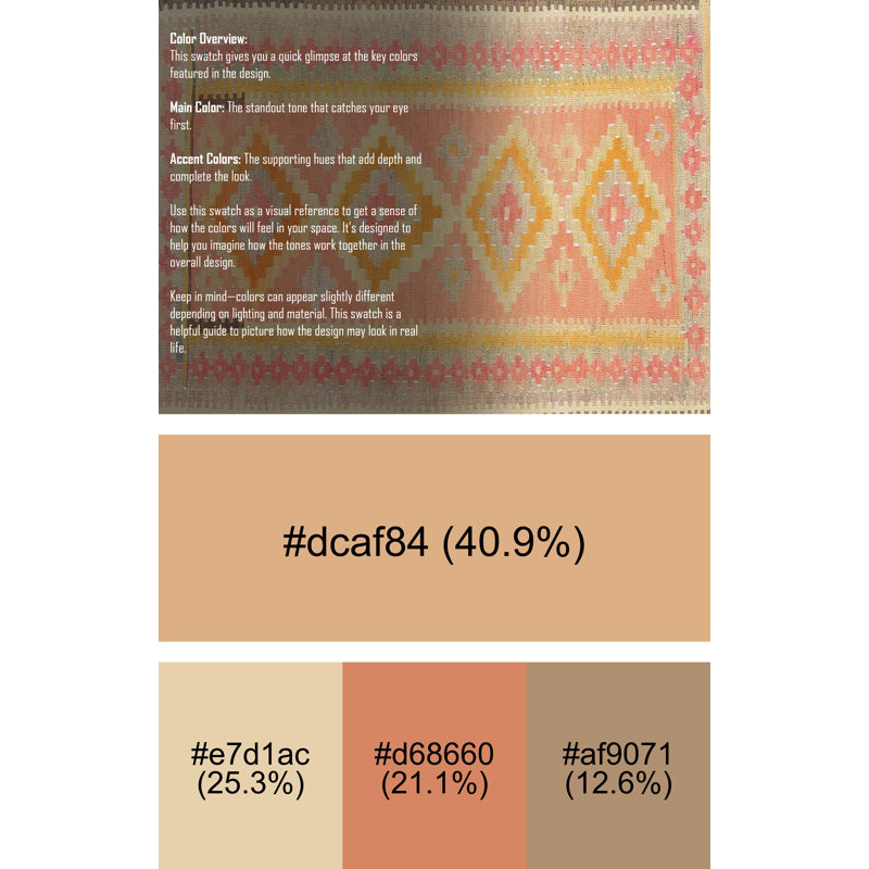 Southwestern Indoor Rug, Rectangle 7' x 9'