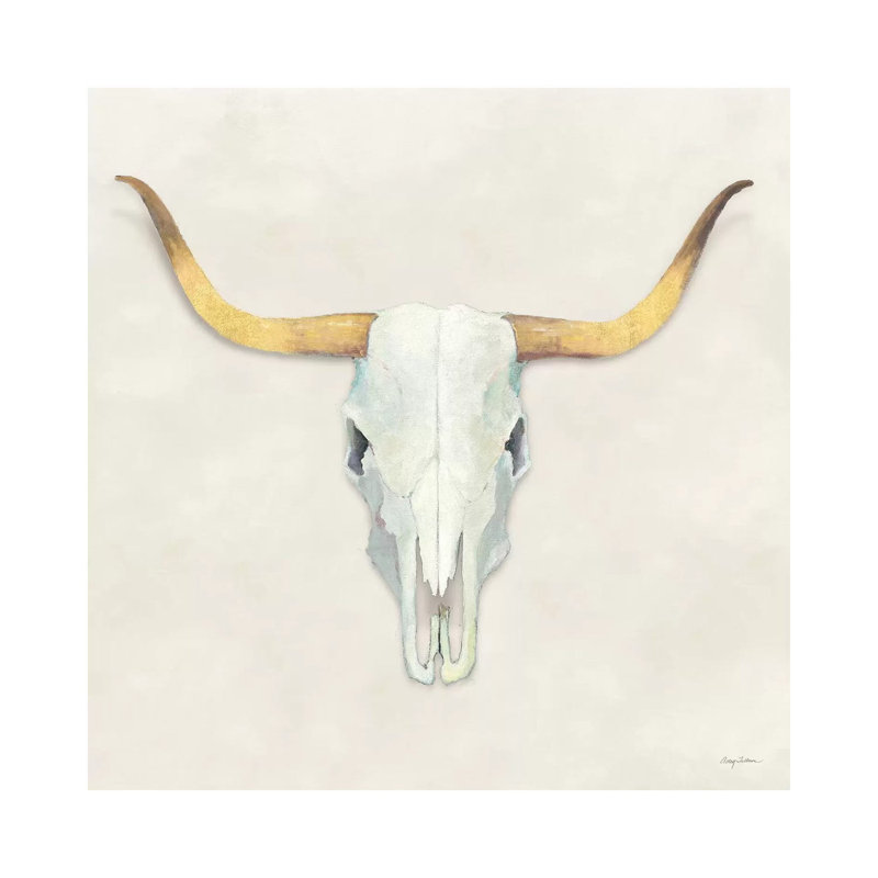 Echoes White Gold by Avery Tillmon - Wrapped Canvas Painting, 30.48 cm H x 30.48 cm W