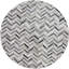 Tuscon Cowhide Chevron Area Rug in Gray-1237586005